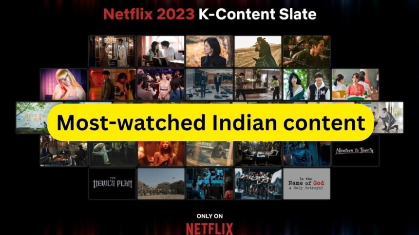 Most-watched Indian content on Netflix