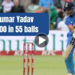 Suryakumar Yadav scored a century in 55 balls